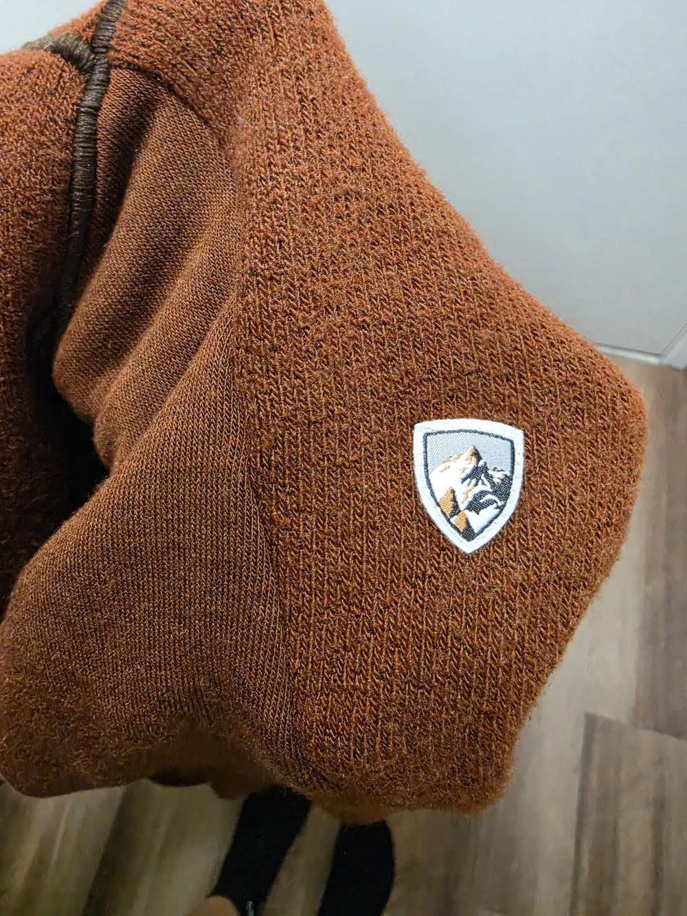 KÜHL Men's Fleece Full-Zip Jacket Rust Brown / Orange Size M